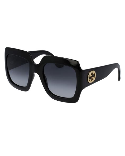 gucci square web arms sunglasses|gucci black oversized square sunglasses.